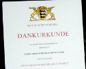 Jubiläumsurkunde